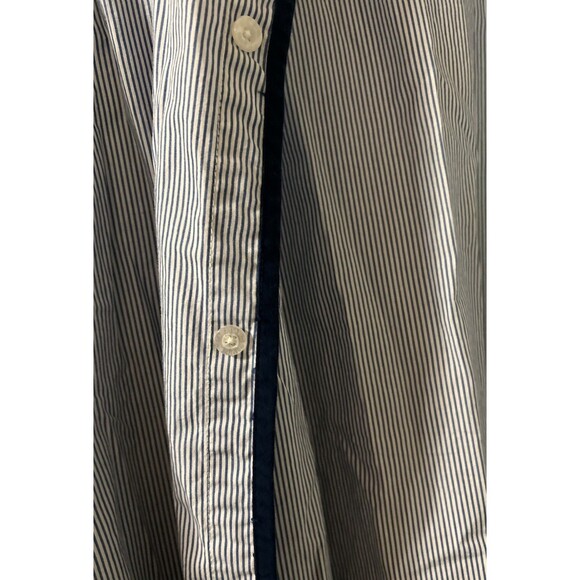 Buffalo David Bitton Slim Fit Men's Size XL/TG Blue Striped Cotton Casual Shirt - Picture 14 of 16